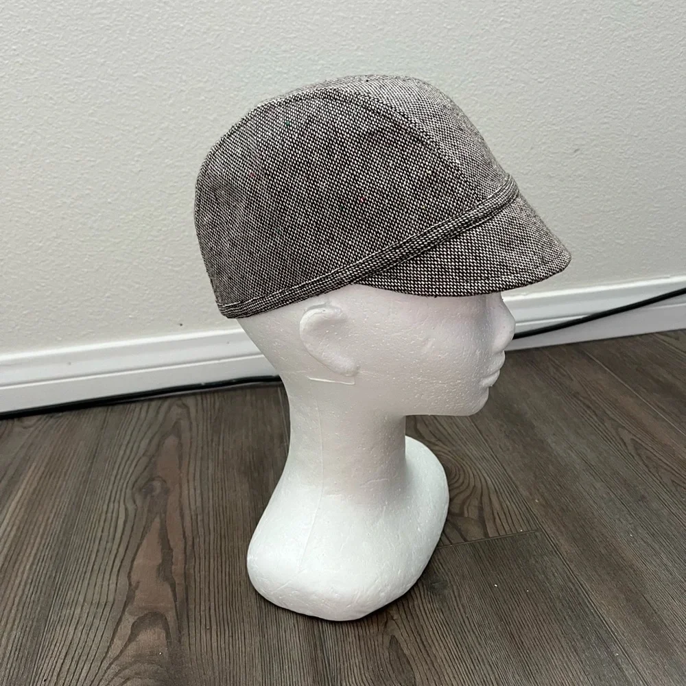 Men's Gray Tweed Cap